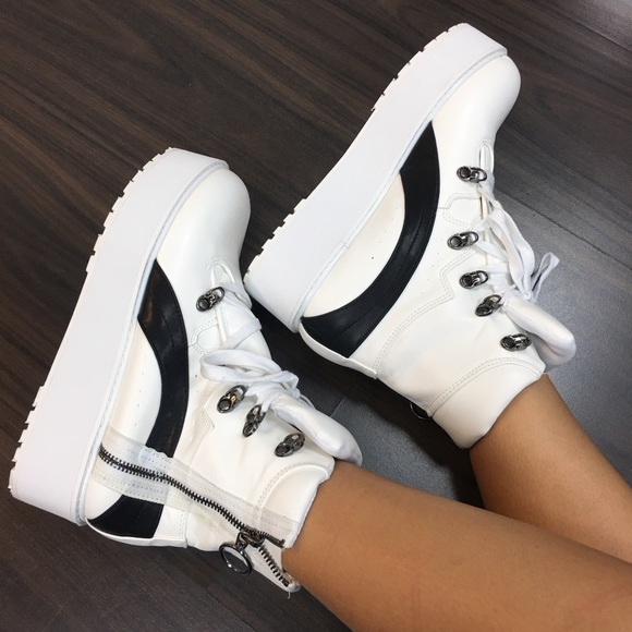 White platform grunge boot - Picture 4 of 7